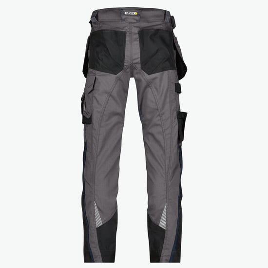 Dassy Magnetic Holsterzakkenbroek met kniezakken - Antracietgrijs/Zwart Werkbroek Dassy