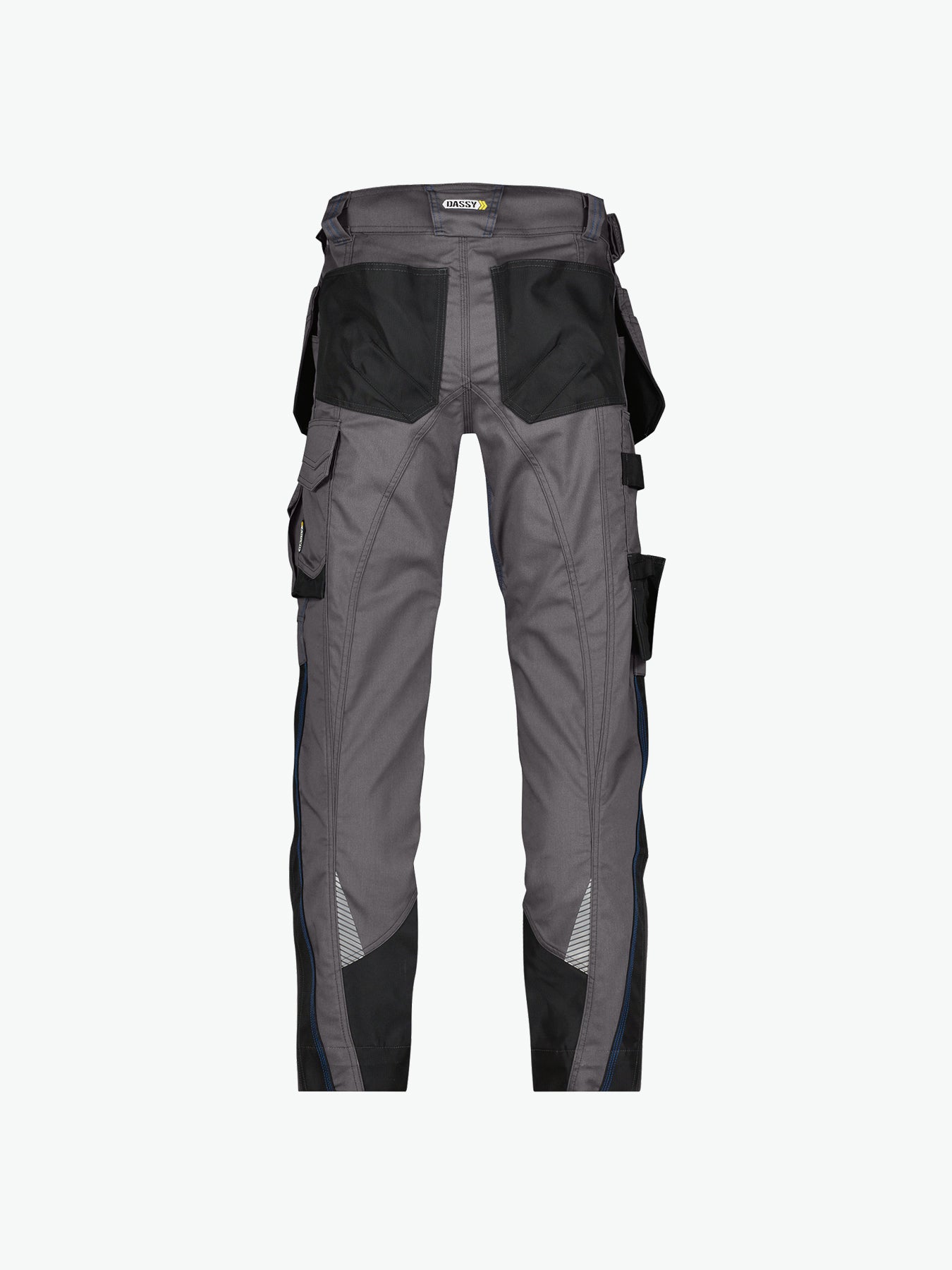 Dassy Magnetic Holsterzakkenbroek met kniezakken - Antracietgrijs/Zwart Werkbroek Dassy