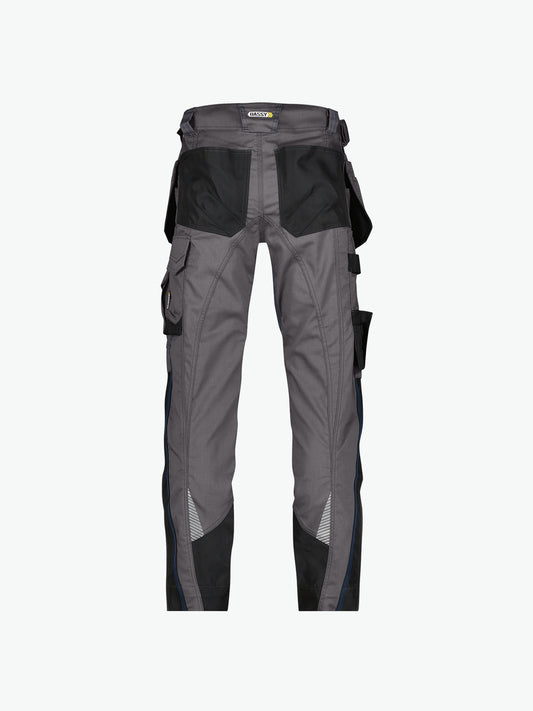 Dassy Magnetic Holsterzakkenbroek met kniezakken - Antracietgrijs/Zwart Werkbroek Dassy