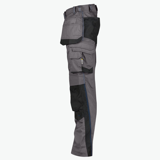 Dassy Magnetic Holsterzakkenbroek met kniezakken - Antracietgrijs/Zwart Werkbroek Dassy