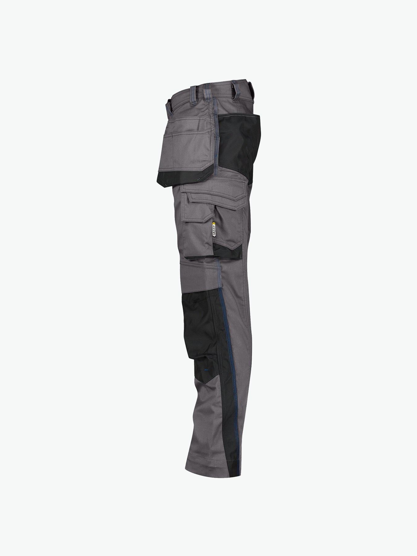 Dassy Magnetic Holsterzakkenbroek met kniezakken - Antracietgrijs/Zwart Werkbroek Dassy