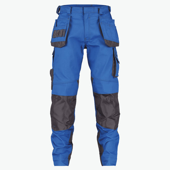 Dassy Magnetic Holsterzakkenbroek met kniezakken - Azuurblauw/Antracietgrijs Werkbroek Dassy