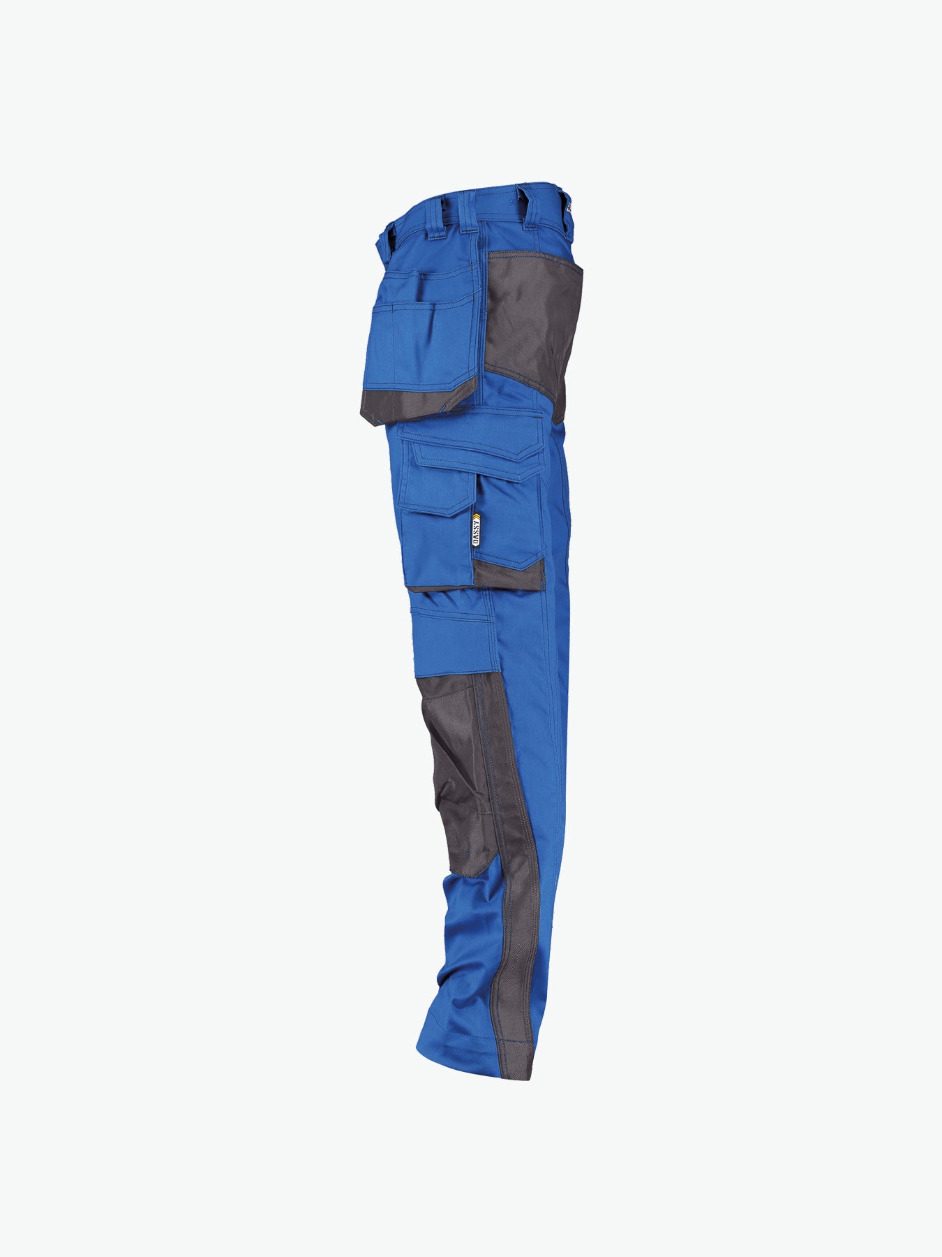 Dassy Magnetic Holsterzakkenbroek met kniezakken - Azuurblauw/Antracietgrijs Werkbroek Dassy