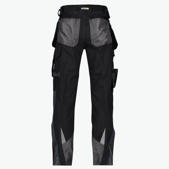 Dassy Magnetic Holsterzakkenbroek met kniezakken - Zwart/Antracietgrijs Werkbroek Dassy