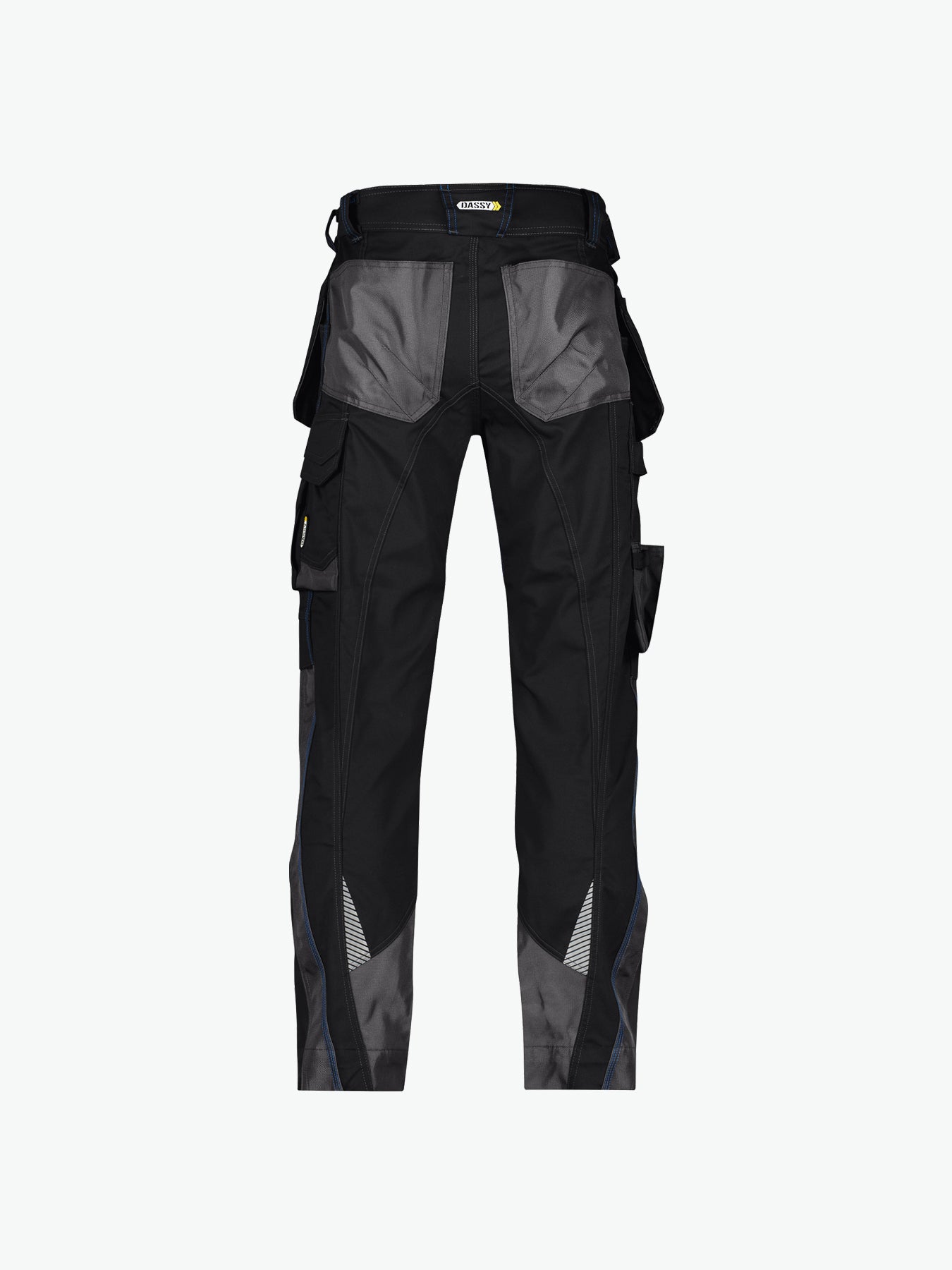 Dassy Magnetic Holsterzakkenbroek met kniezakken - Zwart/Antracietgrijs Werkbroek Dassy