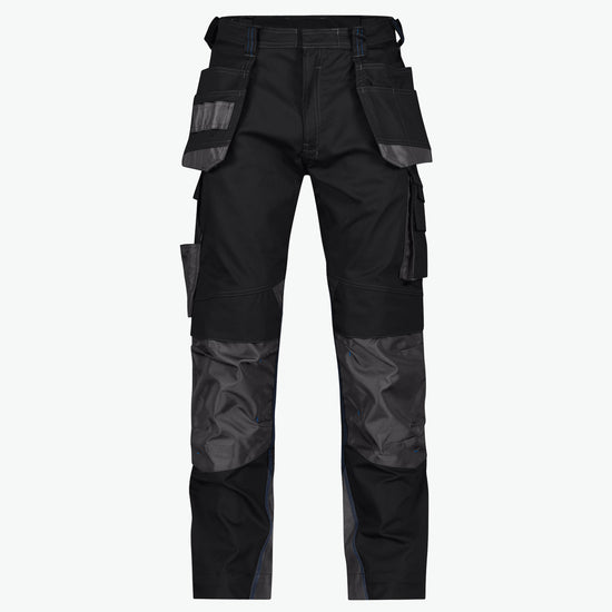 Dassy Magnetic Holsterzakkenbroek met kniezakken - Zwart/Antracietgrijs Werkbroek Dassy