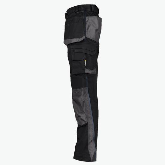 Dassy Magnetic Holsterzakkenbroek met kniezakken - Zwart/Antracietgrijs Werkbroek Dassy
