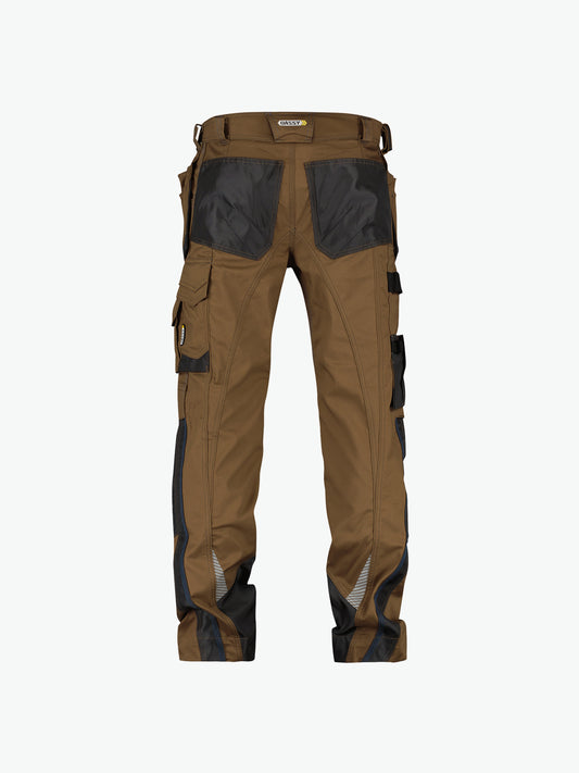 Dassy Magnetic Holsterzakkenbroek met kniezakken - Leembruin/Antracietgrijs Werkbroek Dassy