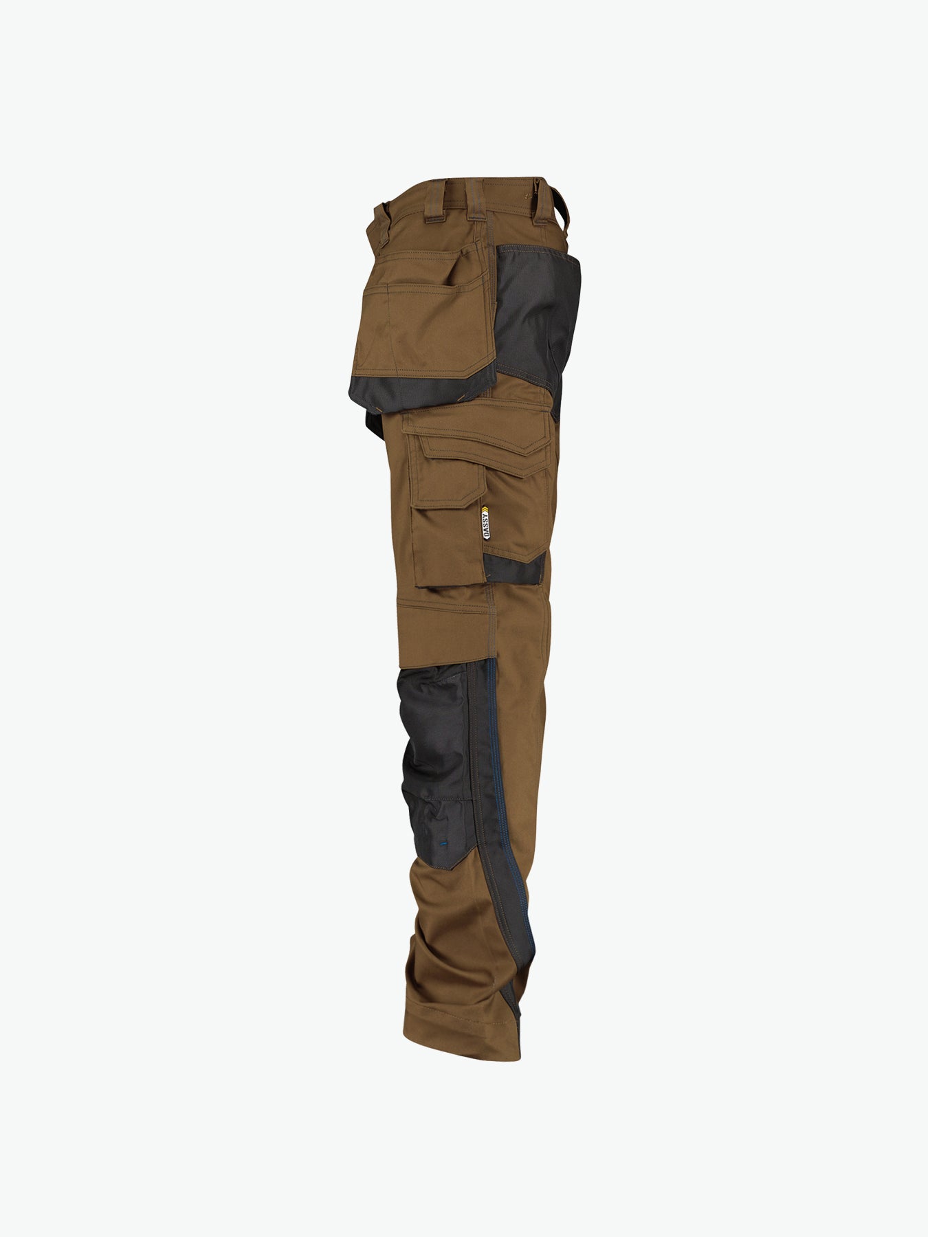 Dassy Magnetic Holsterzakkenbroek met kniezakken - Leembruin/Antracietgrijs Werkbroek Dassy