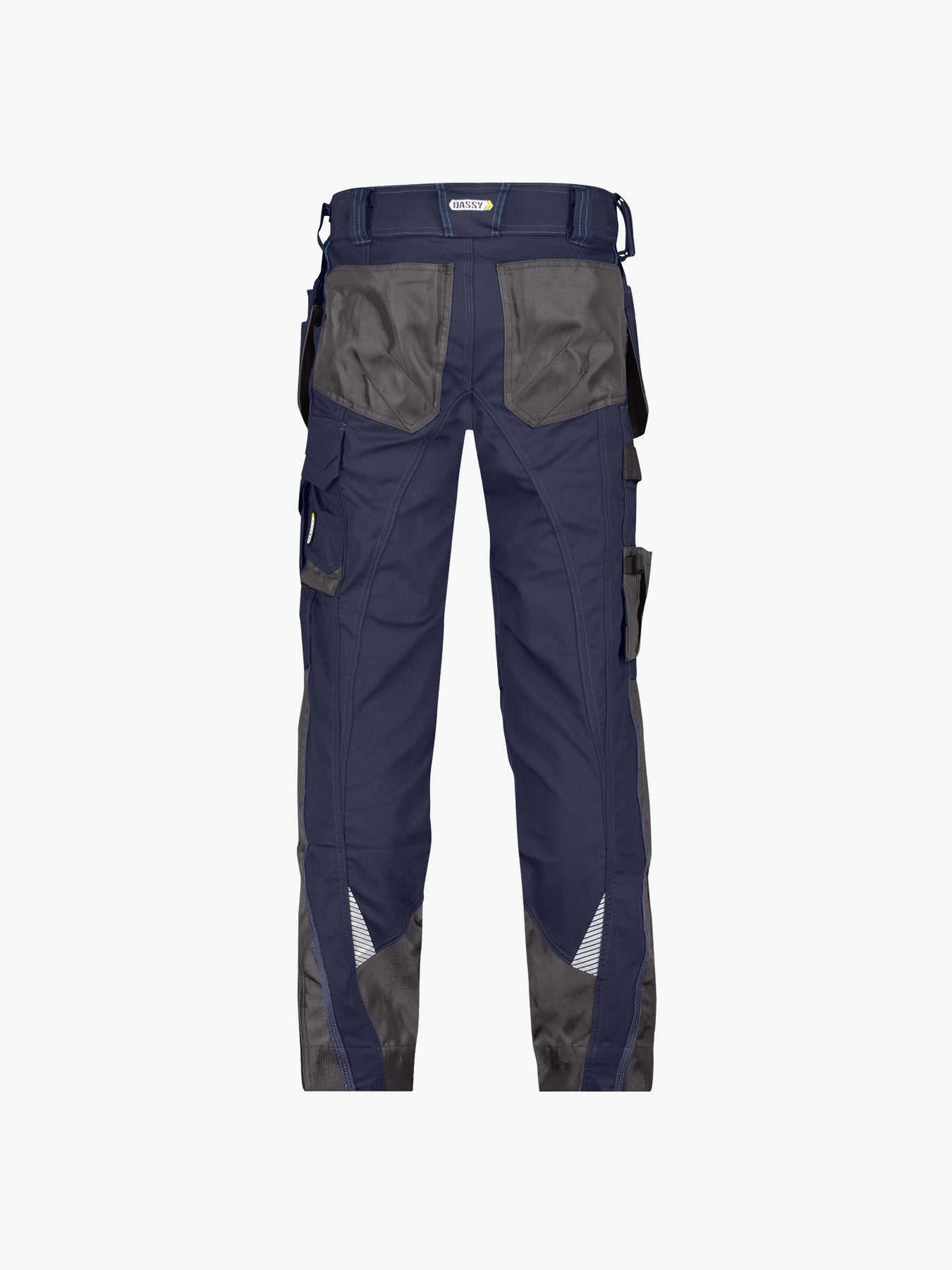 Dassy Magnetic Holsterzakkenbroek met kniezakken - Nachtblauw/Antracietgrijs Werkbroek Dassy