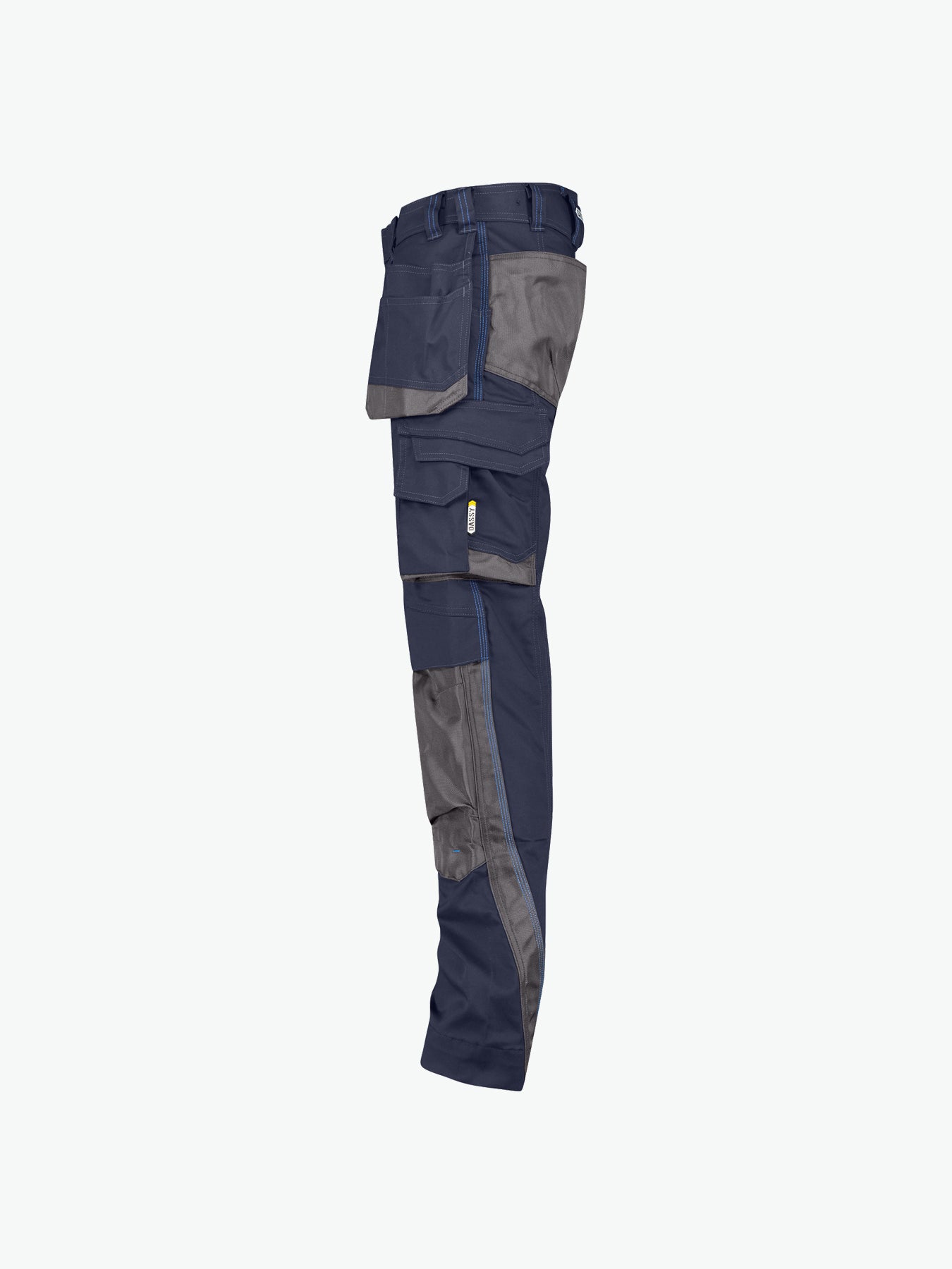 Dassy Magnetic Holsterzakkenbroek met kniezakken - Nachtblauw/Antracietgrijs Werkbroek Dassy