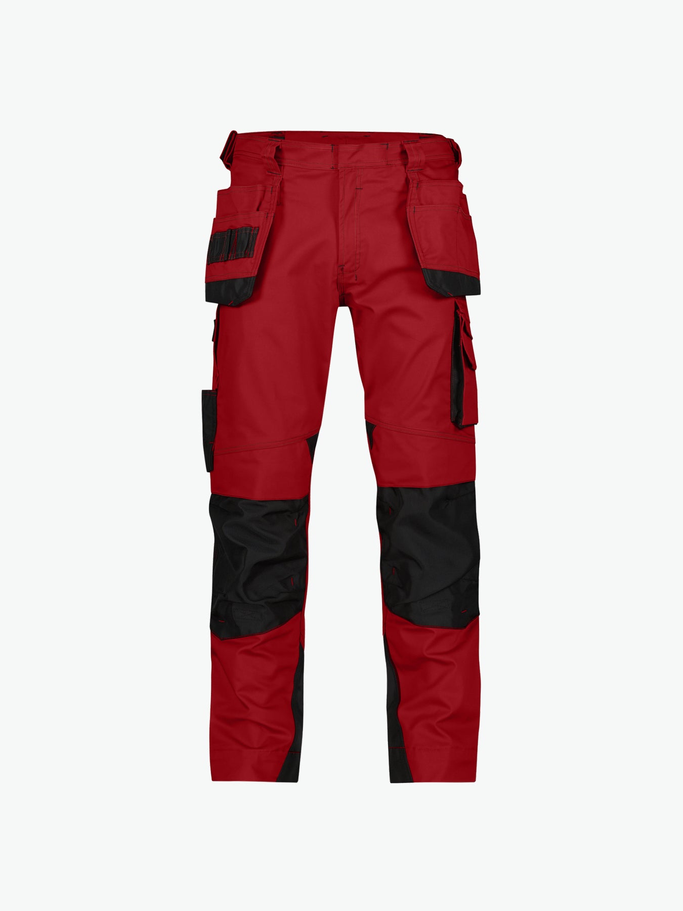 Dassy Magnetic Holsterzakkenbroek met kniezakken - Rood/Zwart Werkbroek Dassy