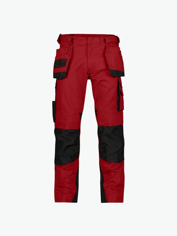 Dassy Magnetic Holsterzakkenbroek met kniezakken - Rood/Zwart Werkbroek Dassy