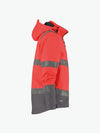 Dassy Malaga Hogezichtbaarheidssoftshelljas - Fluorood/Cementgrijs Werkjas Softshell HiVis Dassy