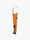 Dassy Malmedy Hogezichtbaarheidsbretelbroek met kniezakken - Fluo-Oranje/Marineblauw Werkbroek HiVis Dassy