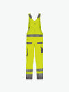 Dassy Malmedy Hogezichtbaarheidsbretelbroek met kniezakken - Fluogeel/Cementgrijs Werkbroek HiVis Dassy