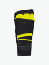 Dassy Manilla Werkshort met stretch - Zwart/Fluogeel Korte Werkbroek Dassy