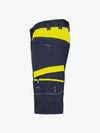 Dassy Manilla Werkshort met stretch - Nachtblauw/Fluogeel Korte Werkbroek Dassy