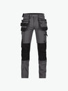 Dassy Matrix Stretch holsterzakkenbroek met kniezakken - Antracietgrijs/Zwart Werkbroek Dassy