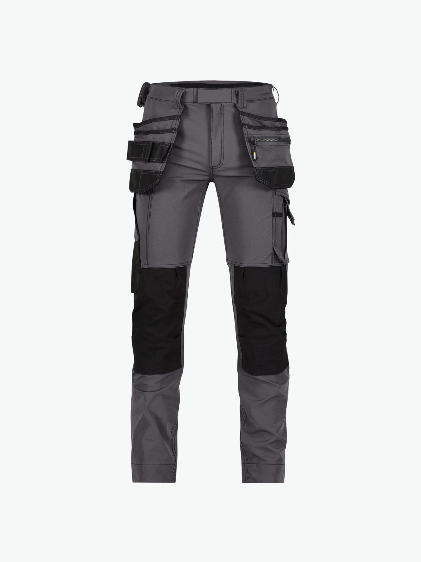 Dassy Matrix Stretch holsterzakkenbroek met kniezakken - Antracietgrijs/Zwart Werkbroek Dassy