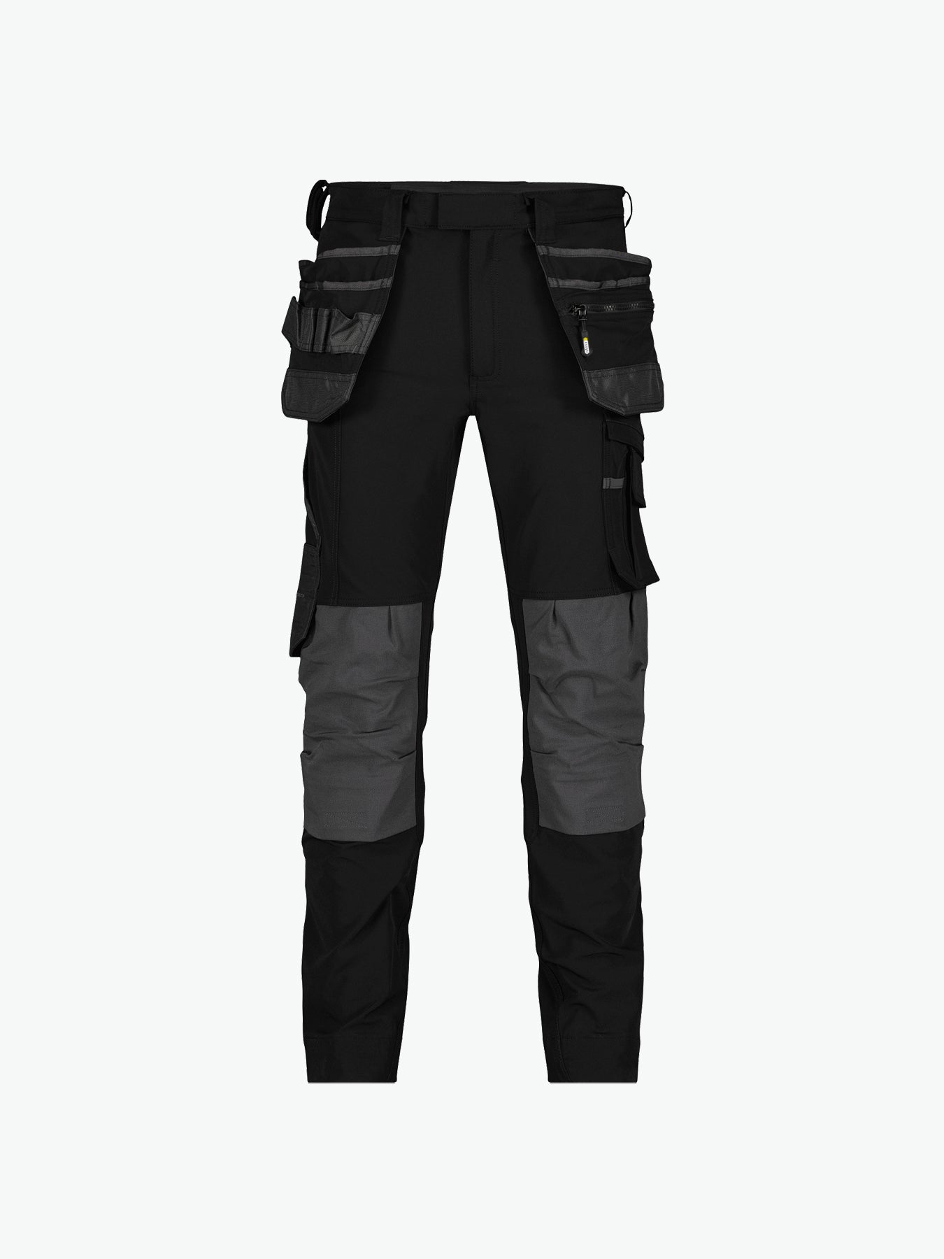 Dassy Matrix Stretch holsterzakkenbroek met kniezakken - Zwart/Antracietgrijs Werkbroek Dassy