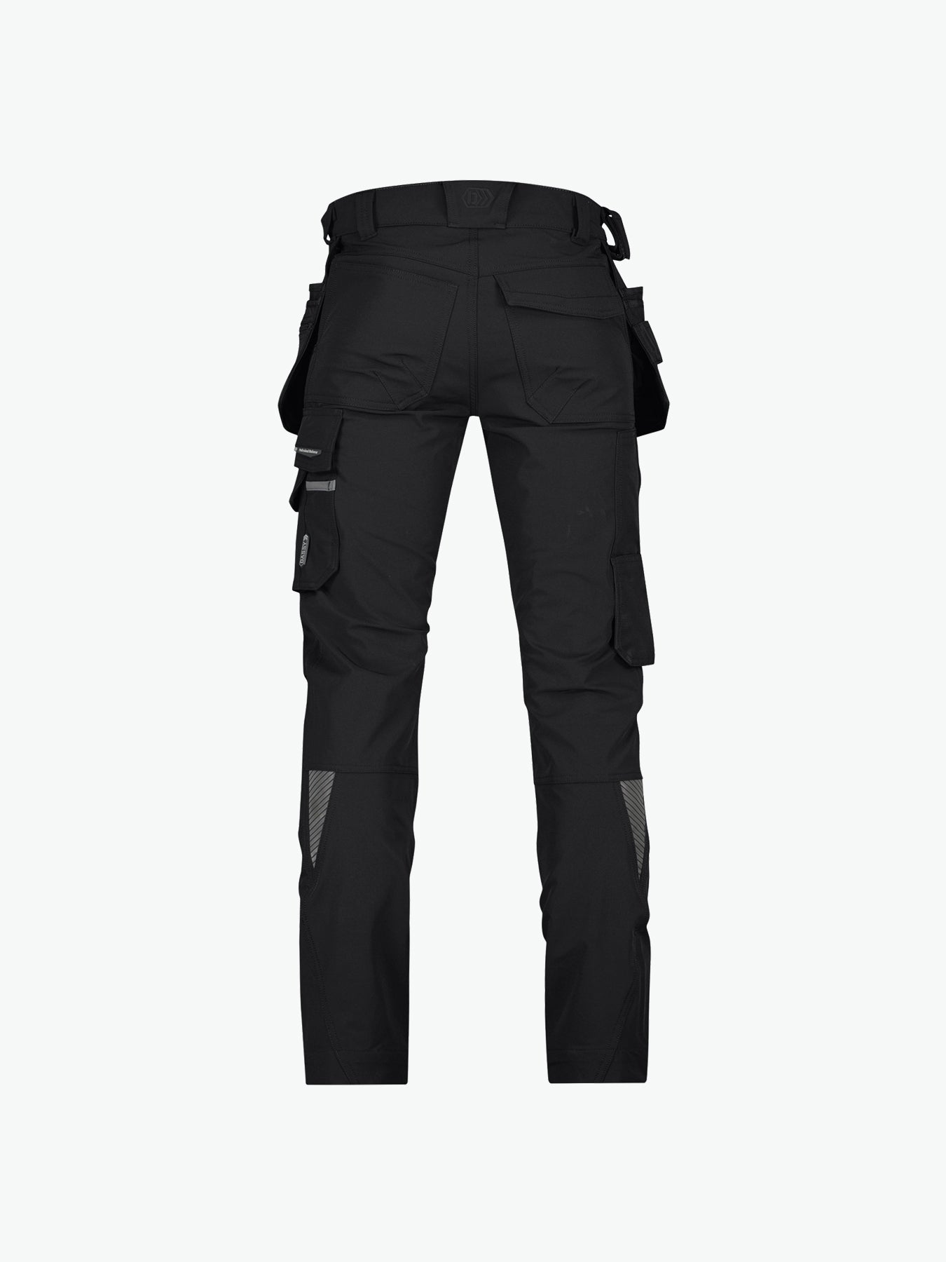 Dassy Matrix Stretch holsterzakkenbroek met kniezakken - Zwart Werkbroek Dassy