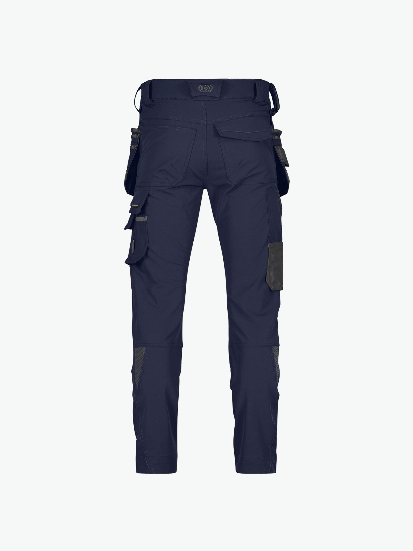 Dassy Matrix Stretch holsterzakkenbroek met kniezakken - Nachtblauw/Antracietgrijs Werkbroek Dassy
