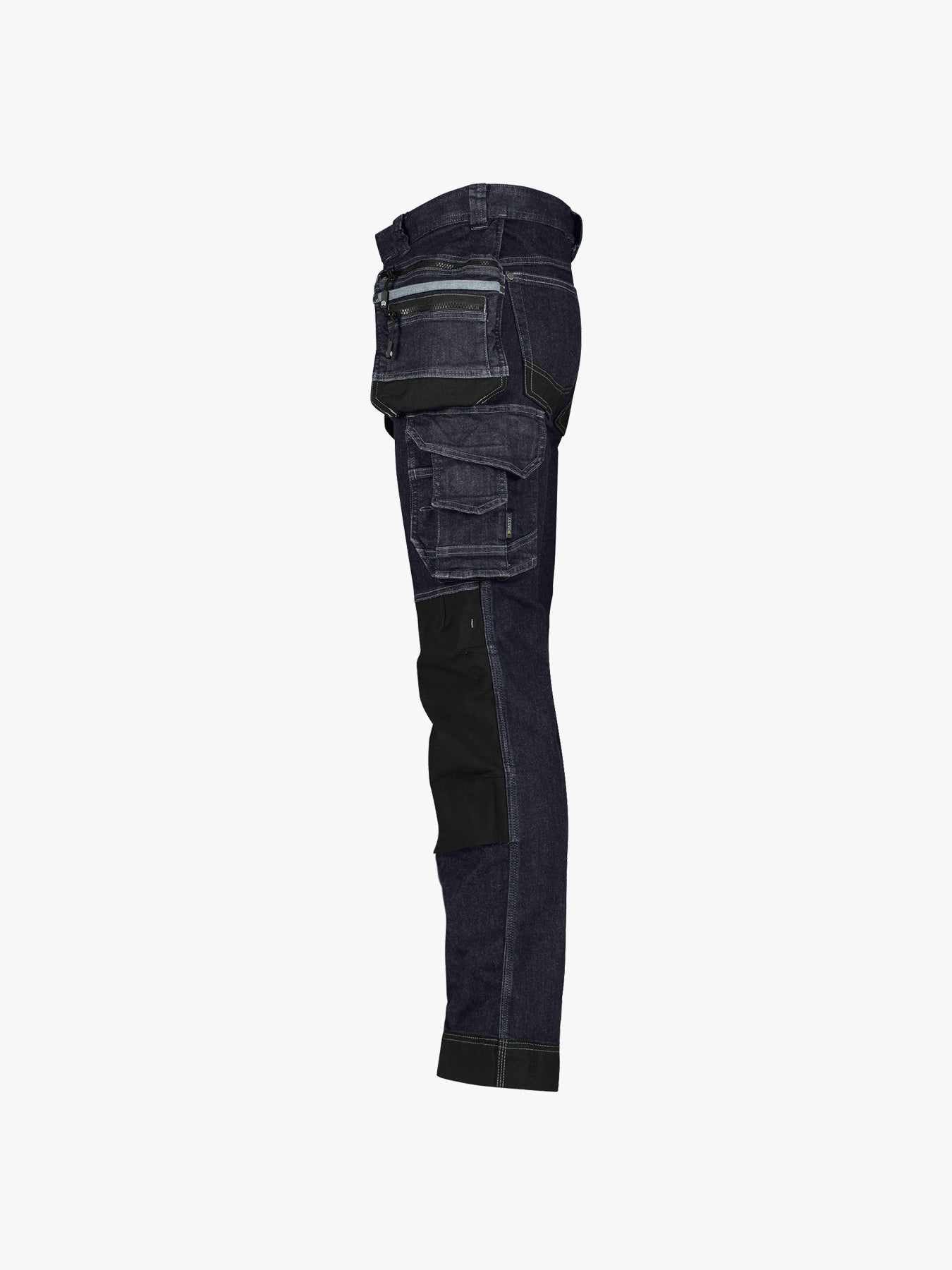 Dassy Melbourne Stretch holsterzakkenjeans met kniezakken - Jeansblauw/Zwart Werkbroek Dassy