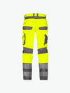 Dassy Minnesota Stretch hogezichtbaarheidsbroek - Fluogeel/Cementgrijs Werkbroek HiVis Dassy