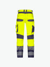 Dassy Minnesota Stretch hogezichtbaarheidsbroek - Fluogeel/Marineblauw Werkbroek HiVis Dassy