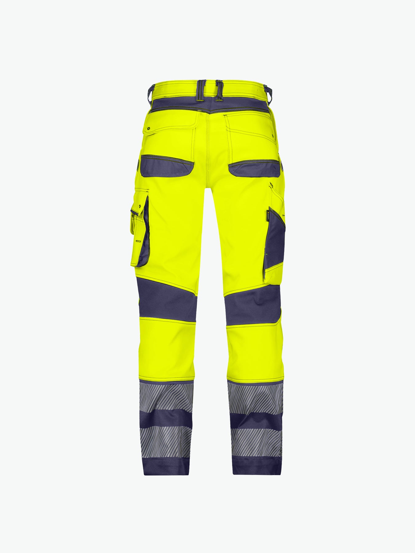 Dassy Minnesota Stretch hogezichtbaarheidsbroek - Fluogeel/Marineblauw Werkbroek HiVis Dassy