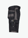 Dassy Monza Tweekleurige holsterzakkenshort - Zwart/Cementgrijs Korte Werkbroek Dassy