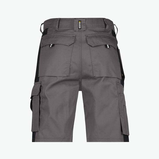 Dassy Monza Tweekleurige holsterzakkenshort - Cementgrijs/Zwart Korte Werkbroek Dassy