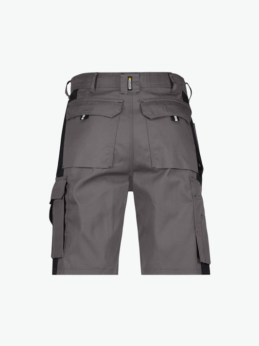 Dassy Monza Tweekleurige holsterzakkenshort - Cementgrijs/Zwart Korte Werkbroek Dassy