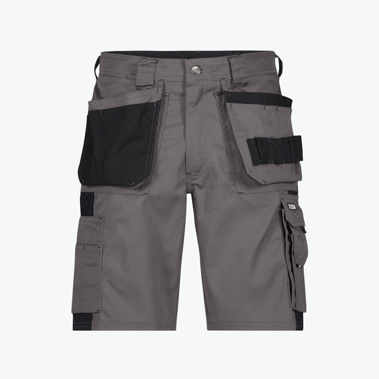 Dassy Monza Tweekleurige holsterzakkenshort - Cementgrijs/Zwart Korte Werkbroek Dassy