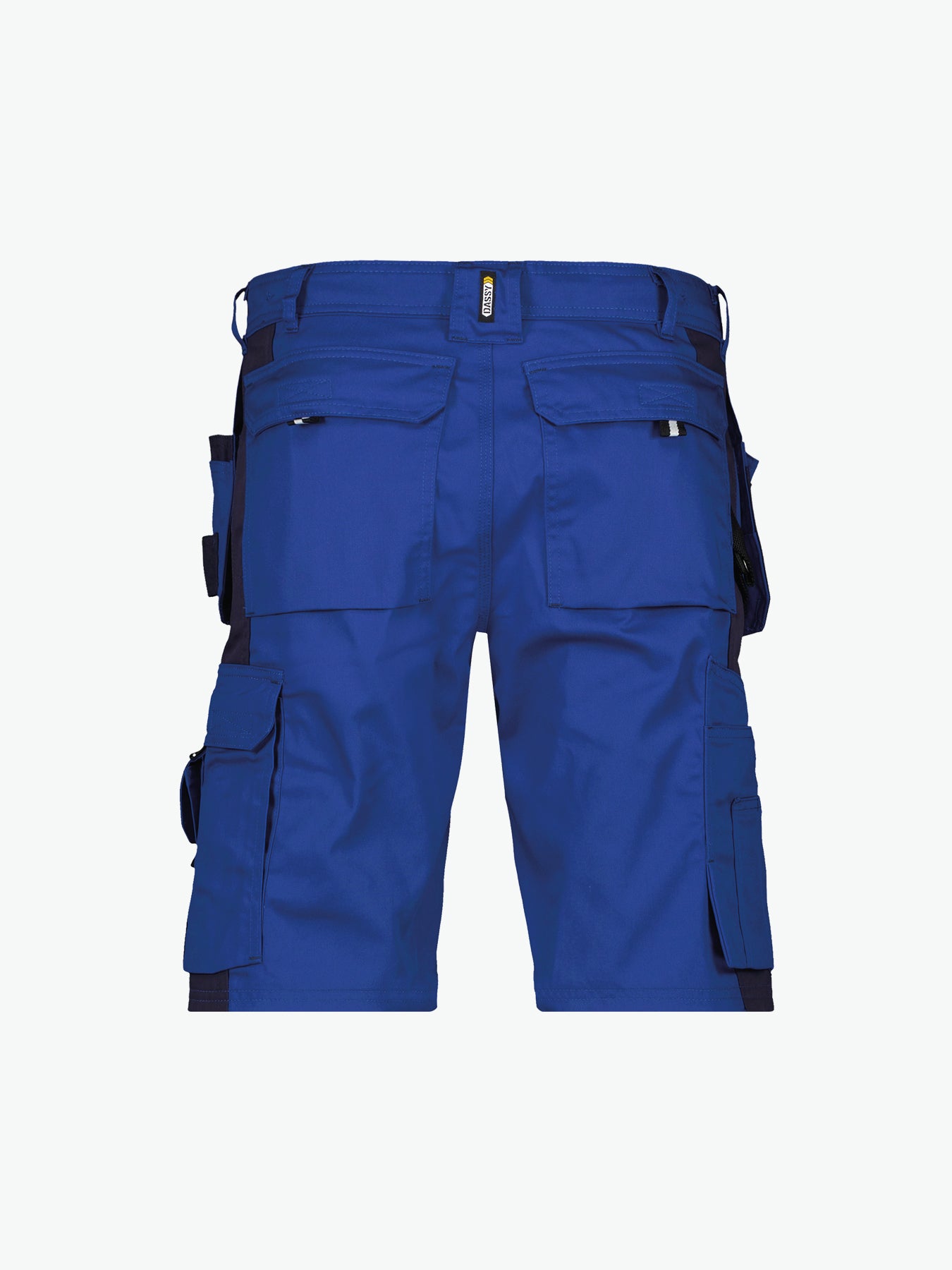 Dassy Monza Tweekleurige holsterzakkenshort - Korenblauw/Marineblauw Korte Werkbroek Dassy