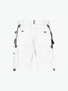 Dassy Monza Tweekleurige holsterzakkenshort - Wit/Cementgrijs Korte Werkbroek Dassy