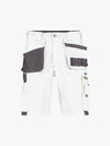 Dassy Monza Tweekleurige holsterzakkenshort - Wit/Cementgrijs Korte Werkbroek Dassy