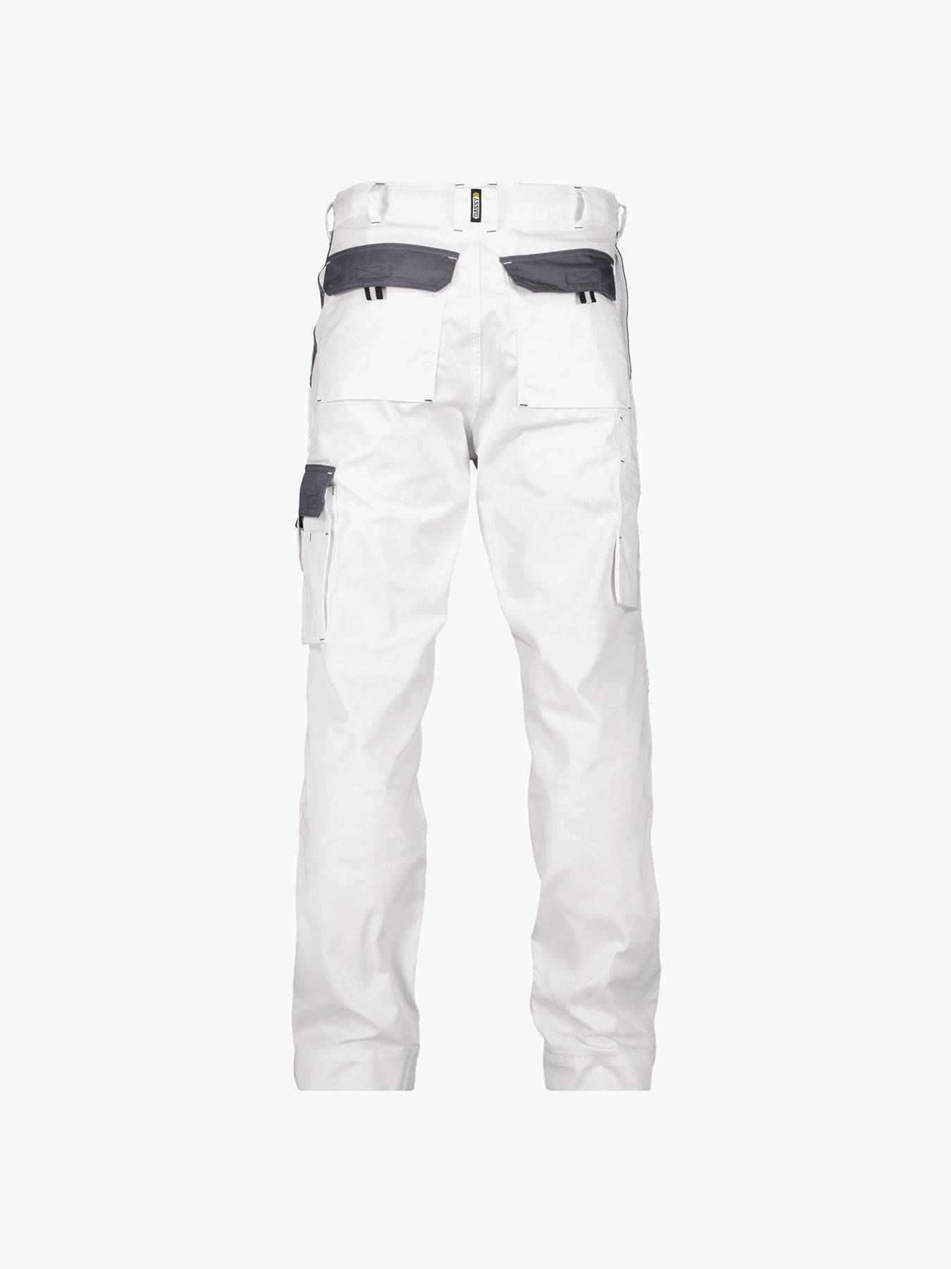 Dassy Nashville Tweekleurige werkbroek - Wit/Cementgrijs Werkbroek Dassy