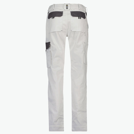 Dassy Nashville Women Tweekleurige werkbroek voor dames - Wit/Cementgrijs Werkbroek Dames Dassy