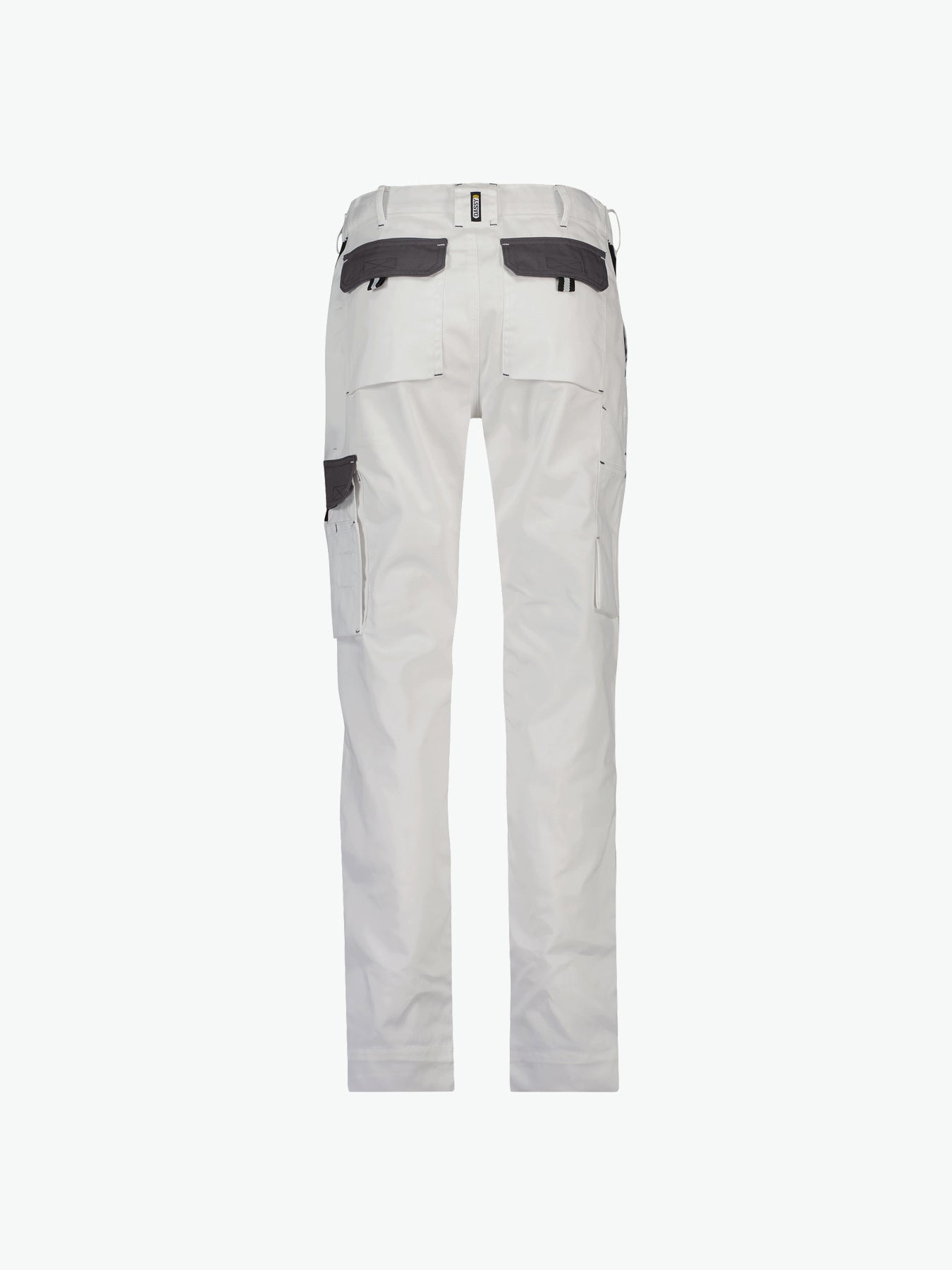 Dassy Nashville Women Tweekleurige werkbroek voor dames - Wit/Cementgrijs Werkbroek Dames Dassy