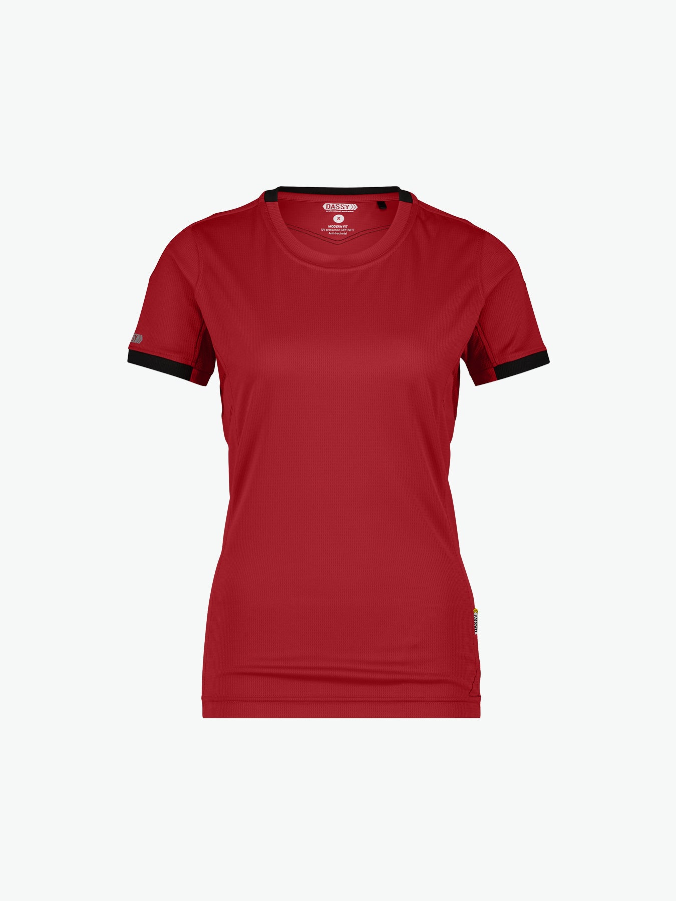 Dassy Nexus Women T-shirt voor dames - Rood/Zwart Werkshirt Dames Dassy
