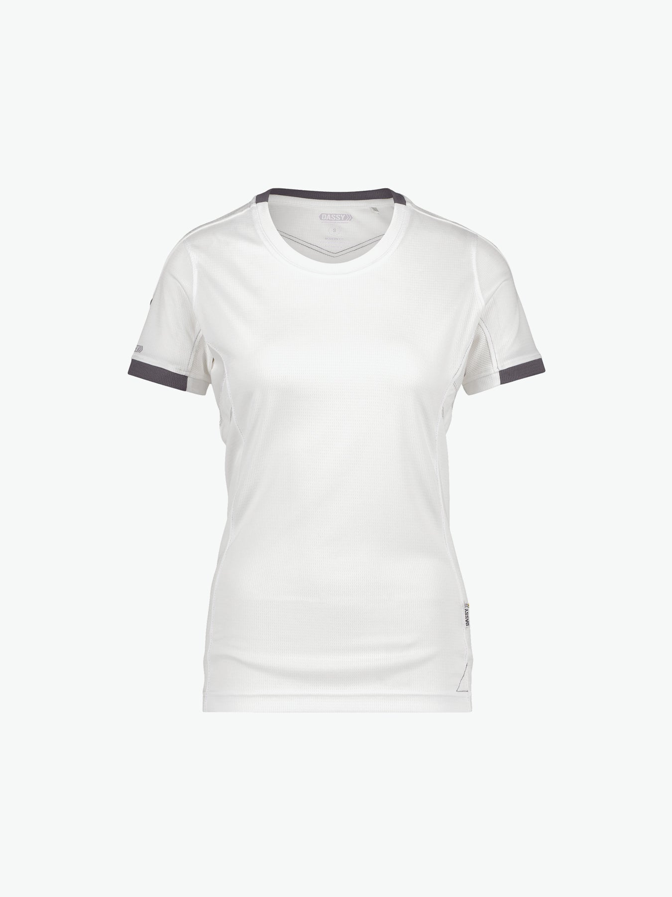 Dassy Nexus Women T-shirt voor dames - Wit/Antracietgrijs Werkshirt Dames Dassy