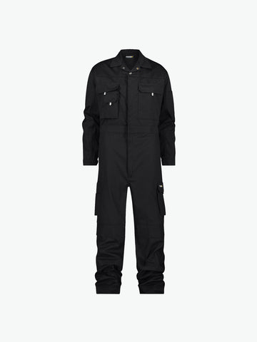 Dassy Nimes Katoen Overall met kniezakken - Zwart Werkbroek Dassy