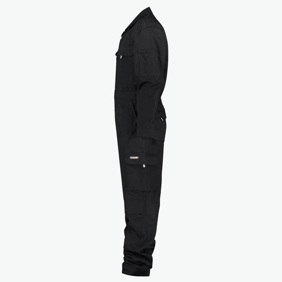 Dassy Nimes Katoen Overall met kniezakken - Zwart Werkbroek Dassy