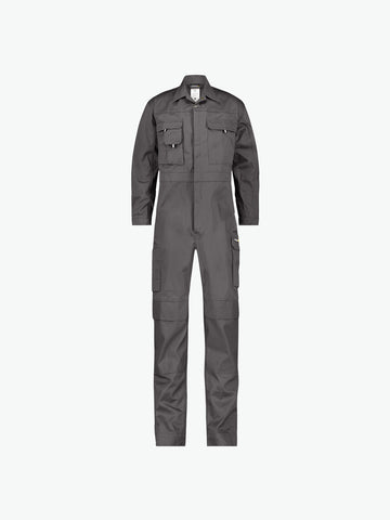Dassy Nimes Katoen Overall met kniezakken - Cementgrijs Werkbroek Dassy