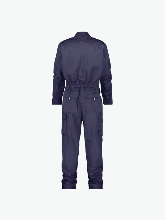 Dassy Nimes Katoen Overall met kniezakken - Marineblauw Werkbroek Dassy
