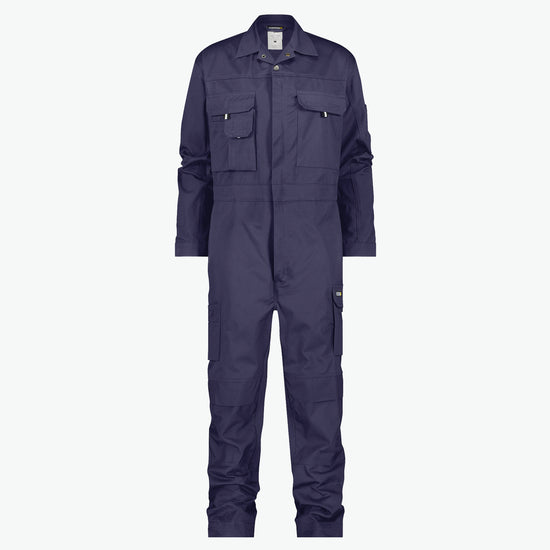 Dassy Nimes Katoen Overall met kniezakken - Marineblauw Werkbroek Dassy