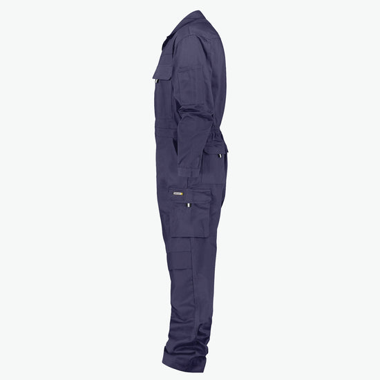 Dassy Nimes Katoen Overall met kniezakken - Marineblauw Werkbroek Dassy