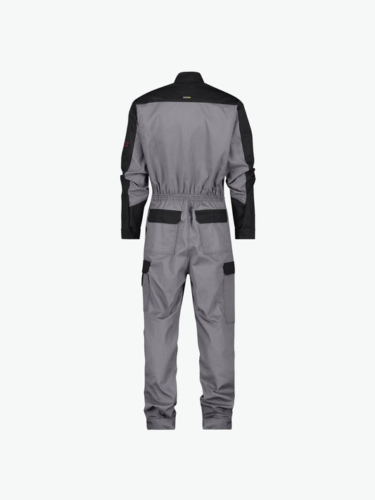 Dassy Niort Multinorm overall met kniezakken - Grafietgrijs/Zwart Werkbroek Dassy